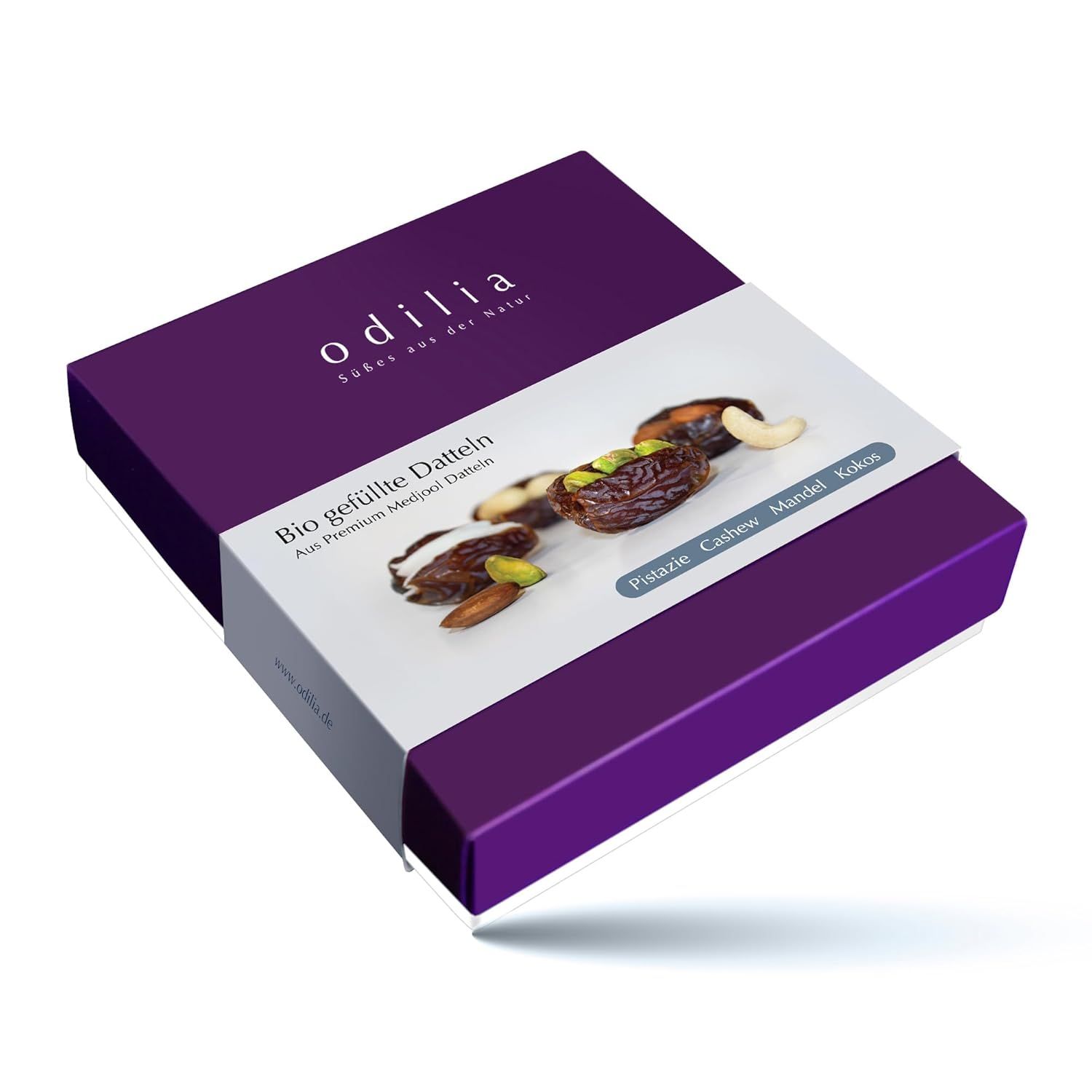 odilia Dattes Medjool bio fourrées – coffret de luxe