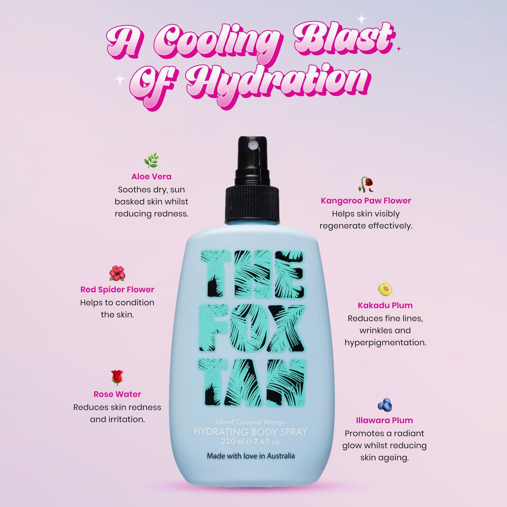 The Fox Tan Hydrating Body Spray