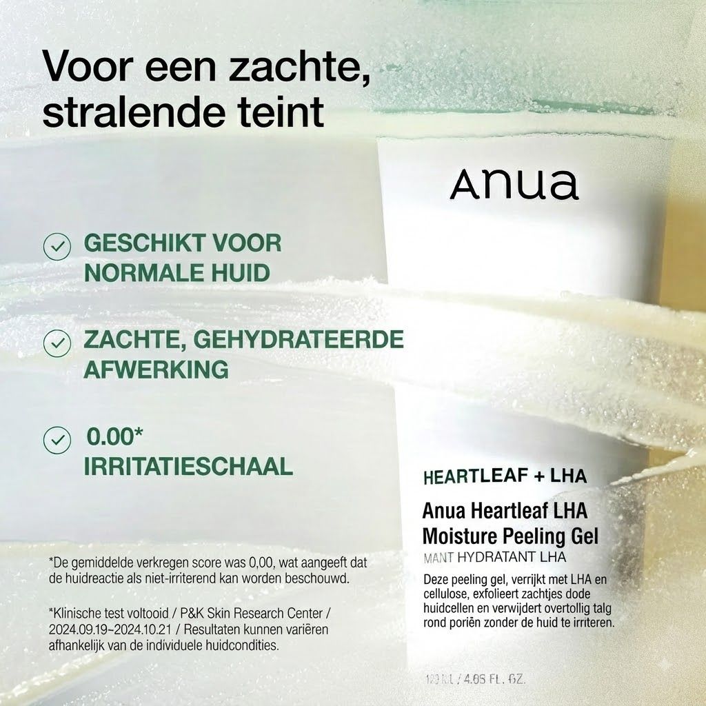 ANUA Heartleaf LHA Moisture Peeling Gel voor een zachte teint