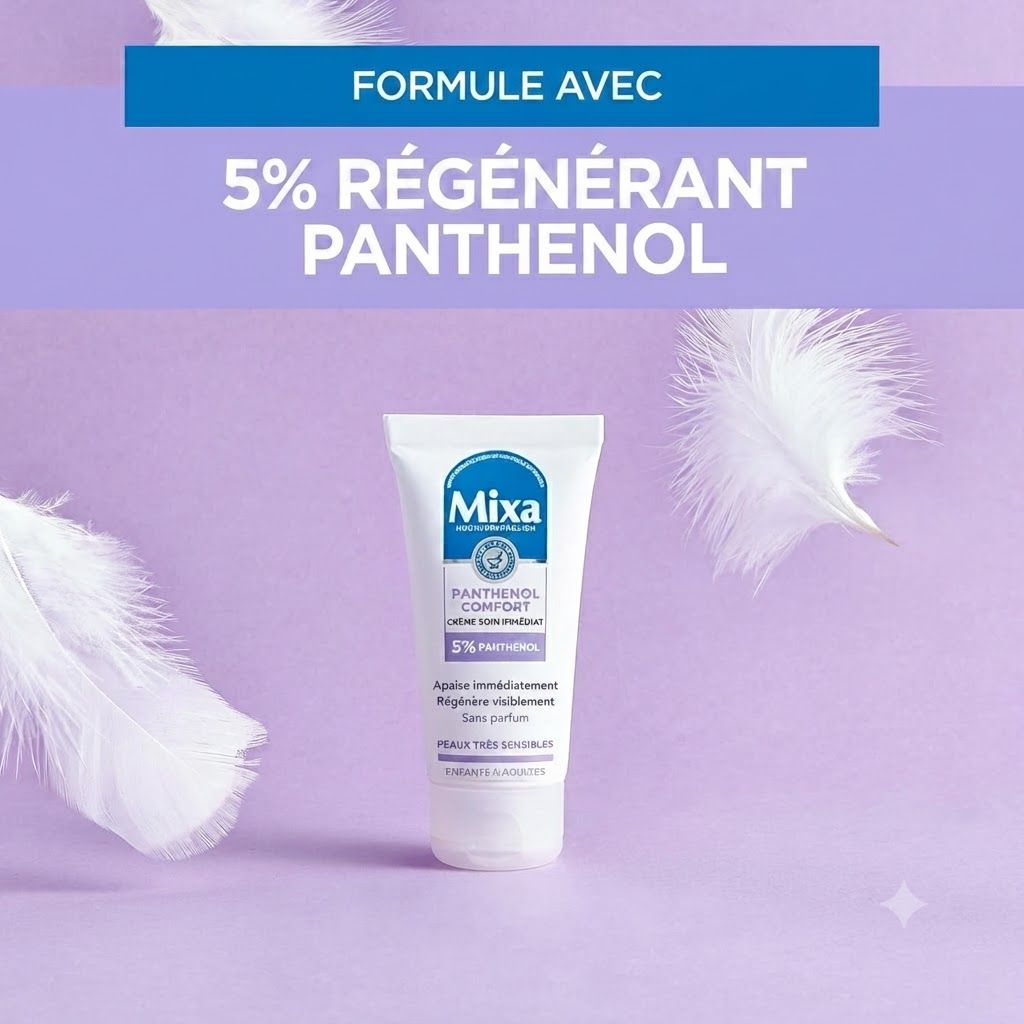 Mixa Crème SOS pour peaux sensibles et irritées, crème réparatrice contre les rougeurs