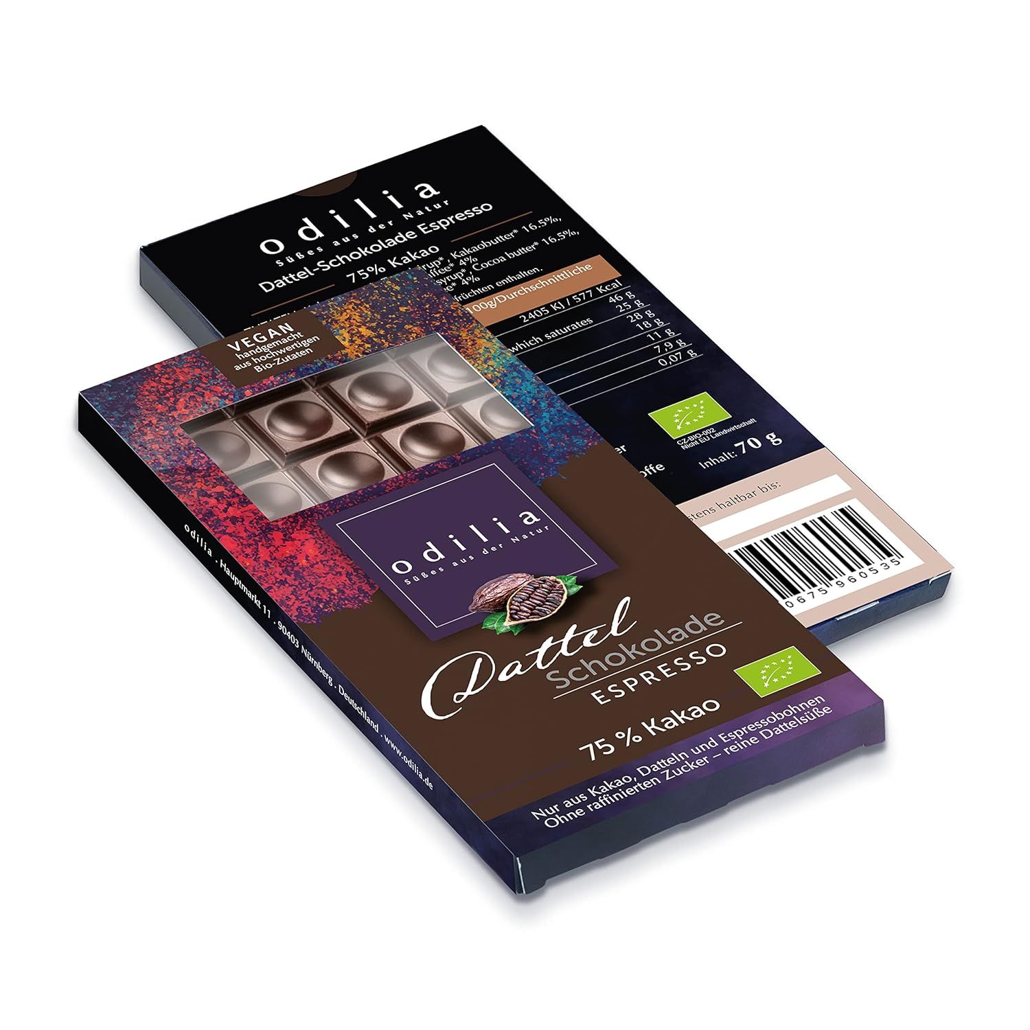 odilia Biologische dadelchocolade met espresso