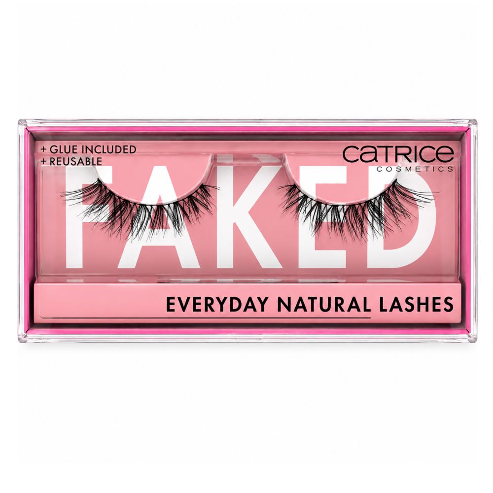 Faux cils Catrice Faked Everyday Natural Lashes dans leur emballage.