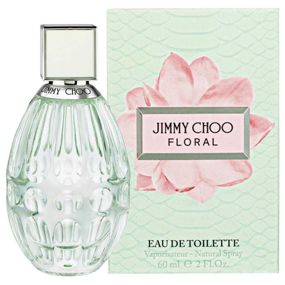 Jimmy Choo Floral Eau de Toilette fles en verpakking. 60 ml.