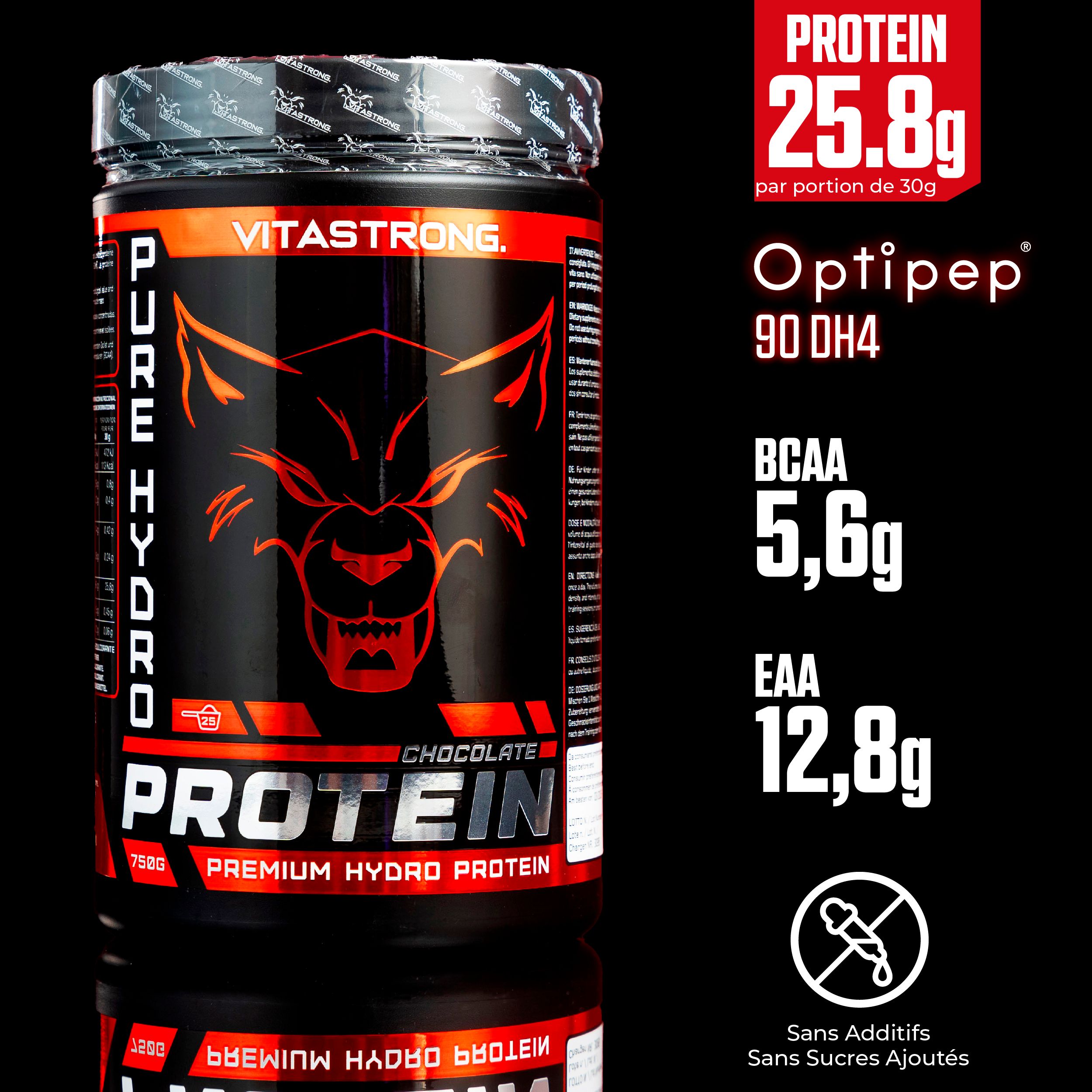 Vitastrong Pure Hydro Protein - Chocolat