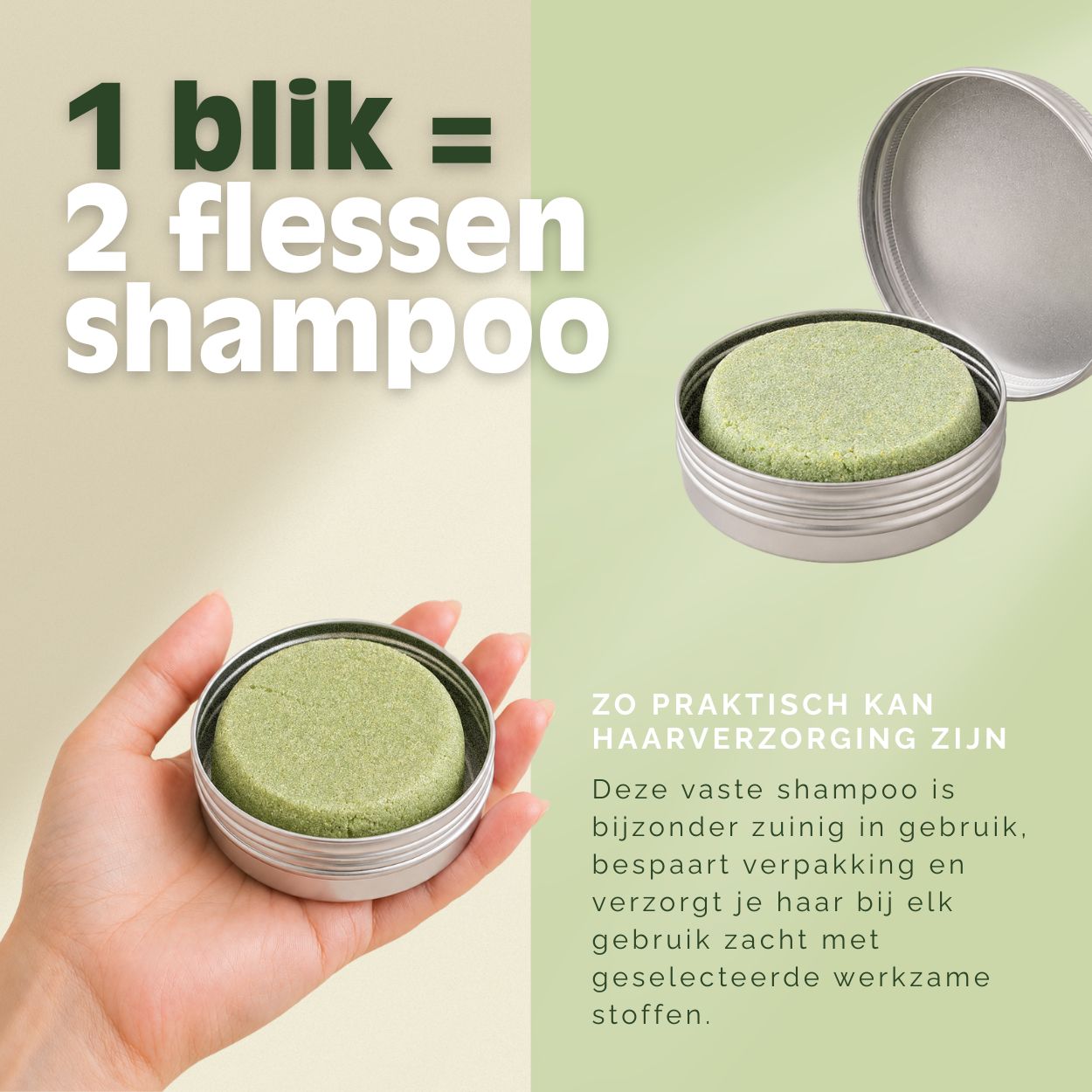 VitalizeNature Wild Freshness Shampoo Bar – Brandnetel & Rozemarijn voor Vet Haar