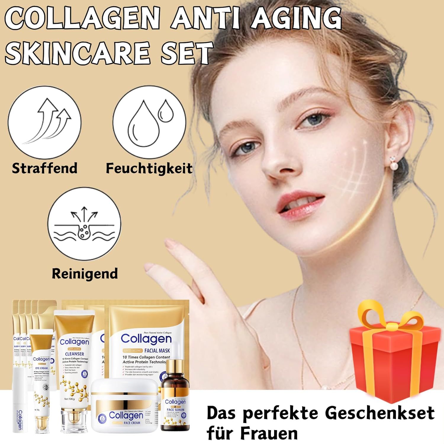 SUMMISHI Coffret de soins au collagène Anti-Âge