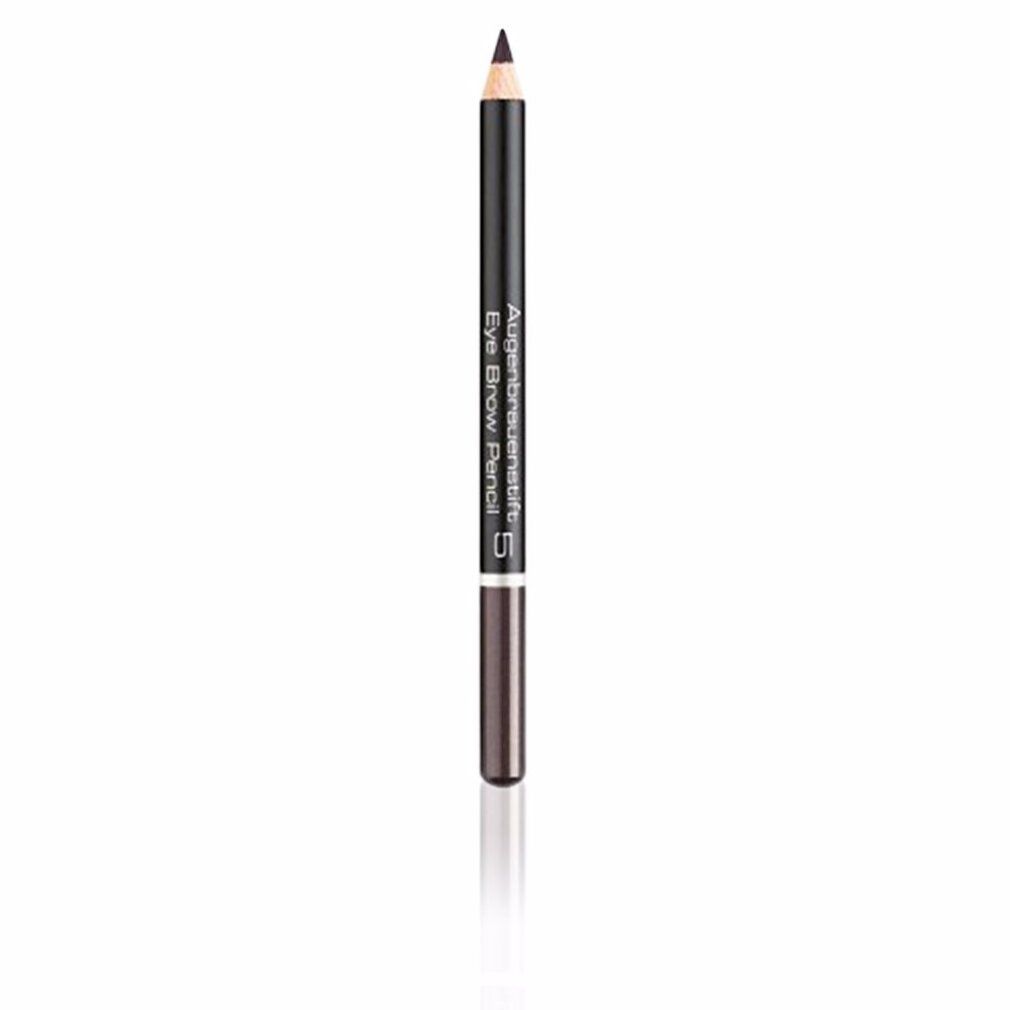 Crayon à sourcils brun foncé, avec pointe. Inscription : Augenbrauenstift Eye Brow Pencil 5.