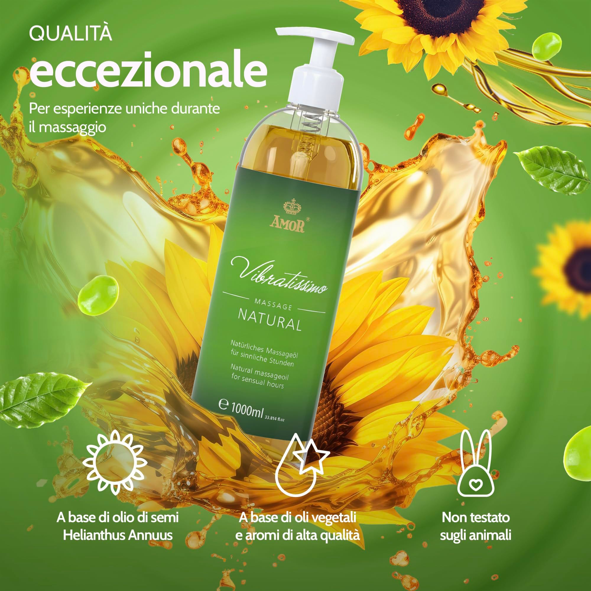 Vibratissimo Huile de Massage Natural