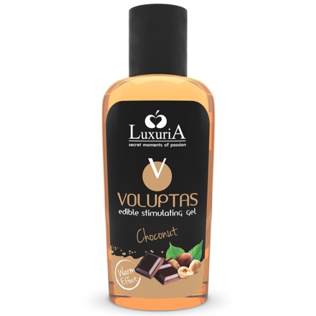 Eetbaar massagegel met verwarmend effect, chocoladesmaak.