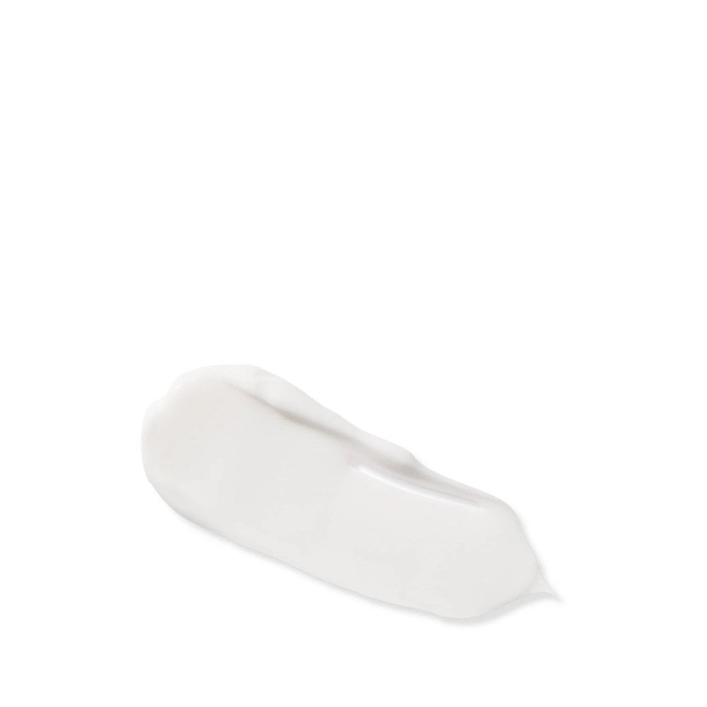 Produit blanc, texture crémeuse, sur fond blanc. Apparence d'une goutte.