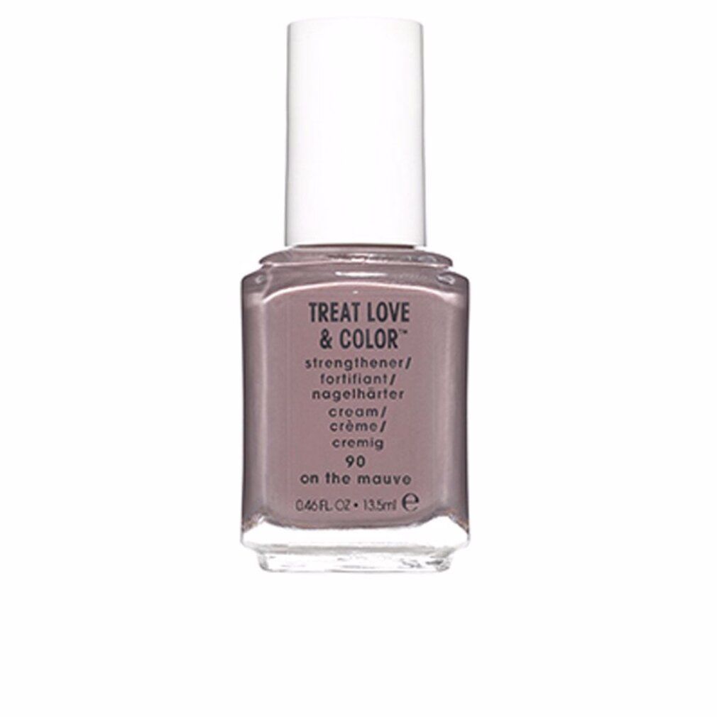 Flacon de vernis à ongles Essie Treat Love & Color, couleur 90 on the mauve. Bouchon blanc, flacon transparent.