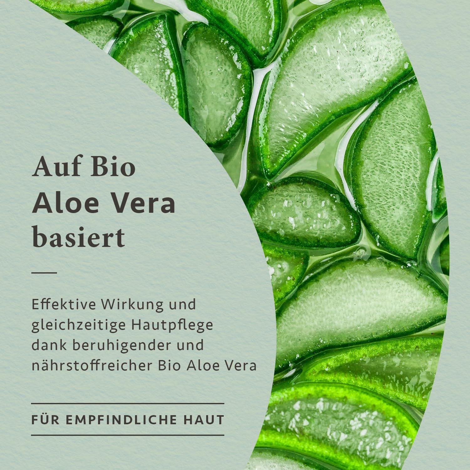 À base d'aloe vera bio. Soin apaisant et nourrissant pour peaux sensibles.