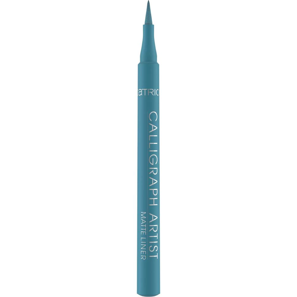 Eyeliner turquoise. Inscriptions: CATRICE, CALLIGRAPH ARTIST, MATTE LINER.