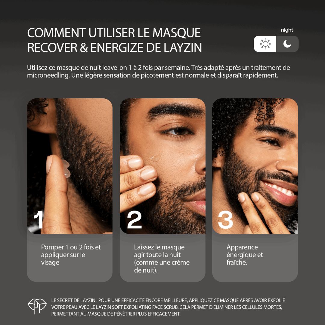 Un masque. Le masque porte « MASK » et « Layzin ».
