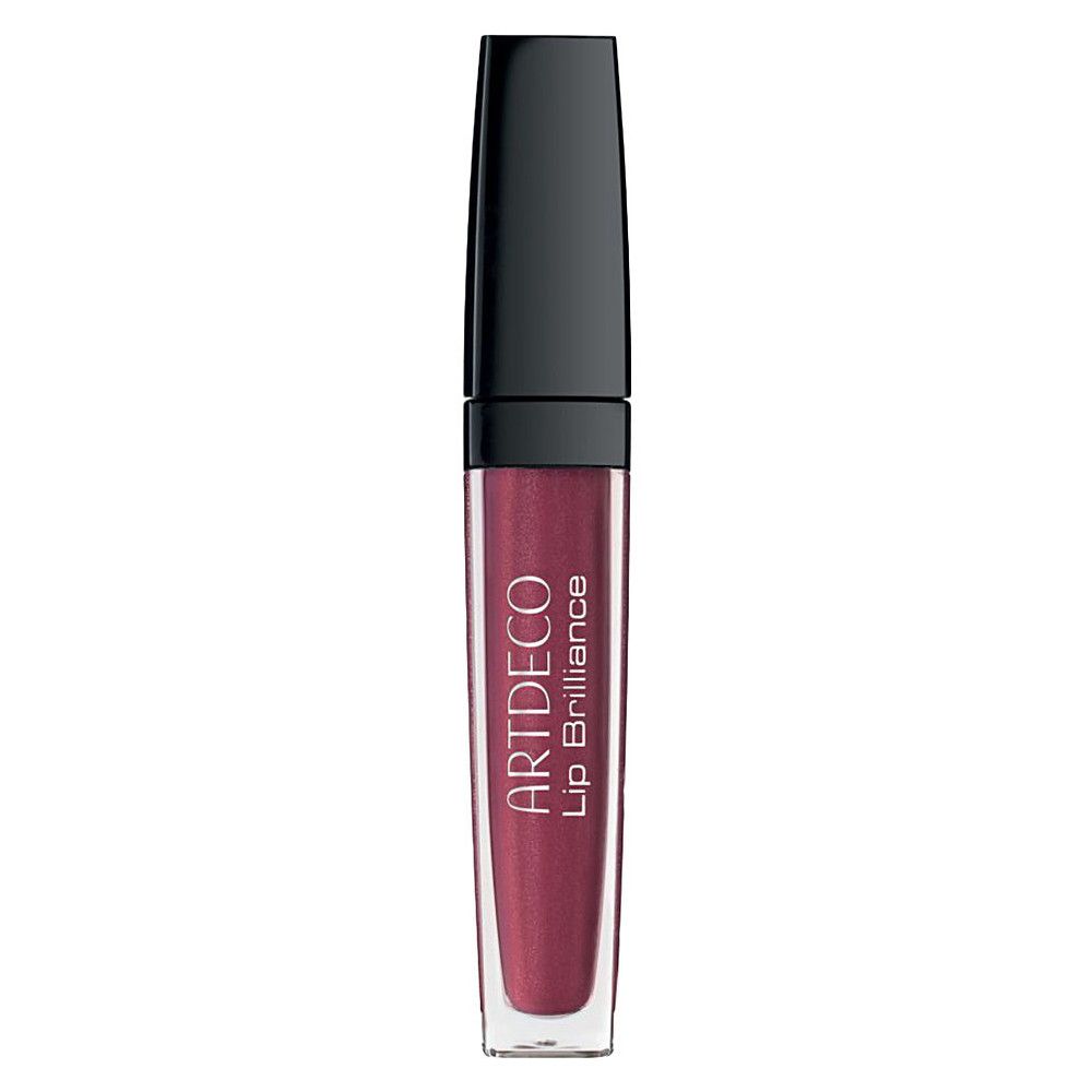Artdeco Lip Brilliance. Transparante tube, zwarte dop. Kleur: rood. Opschrift: Artdeco, Lip Brilliance.