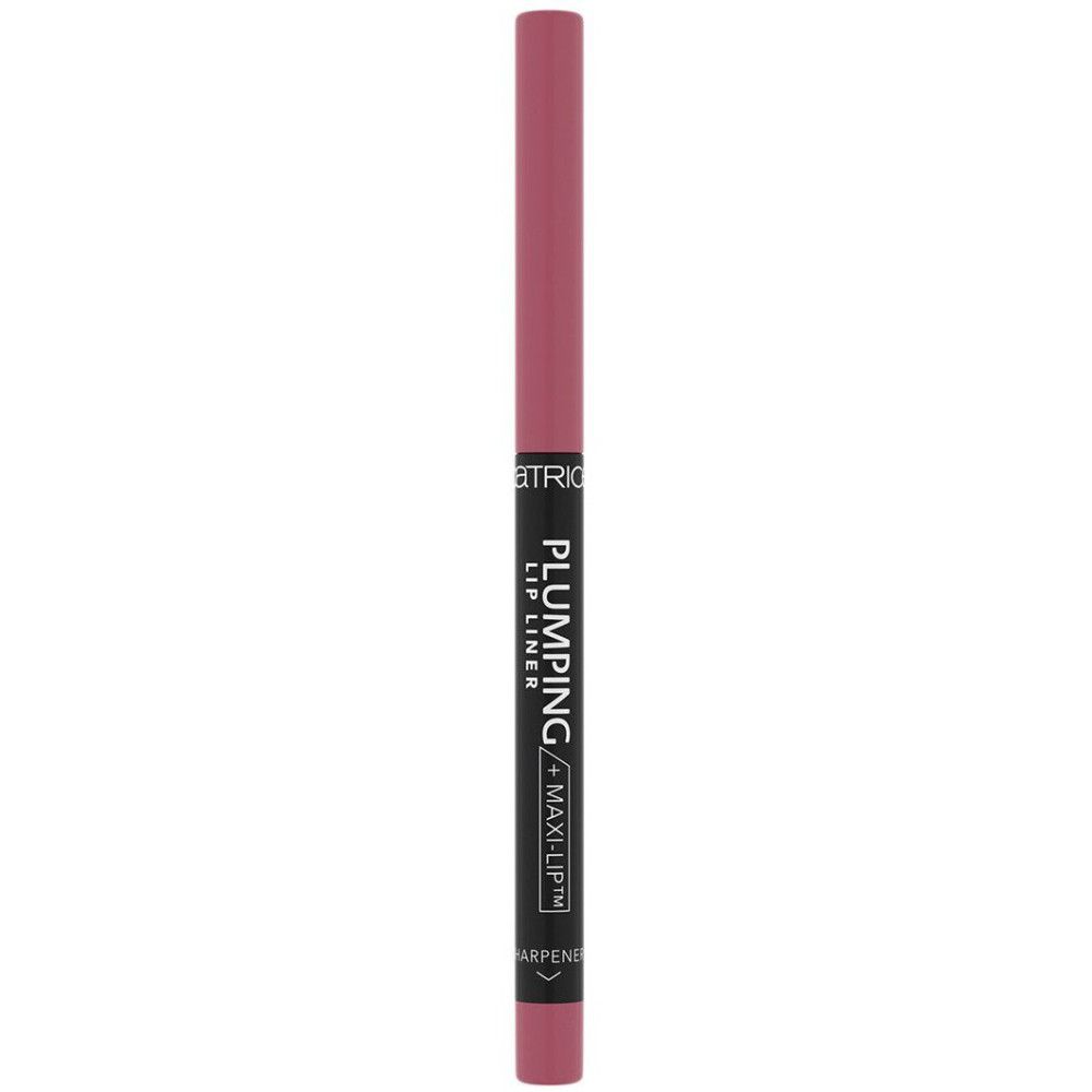 Roze lipliner. Opschrift: PLUMPING + MAXI-LIPTM, LIP LINER.