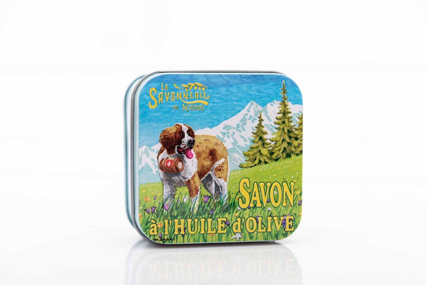 La Savonnerie de Nyons - Metalen doosje met zeep "St. Bernard"