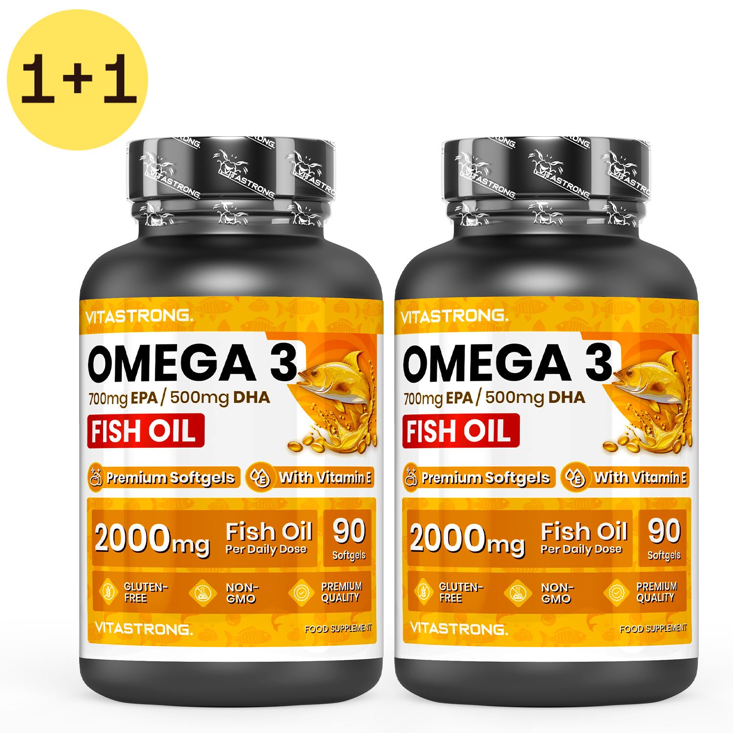 Vitastrong Oméga-3 Haute Dose, EPA + DHA Purs