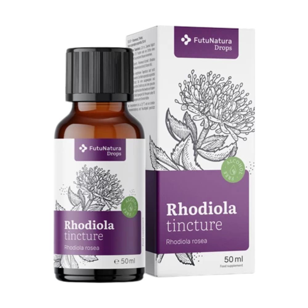 Bouteille et boîte de teinture de Rhodiola Rosea, 50 ml.