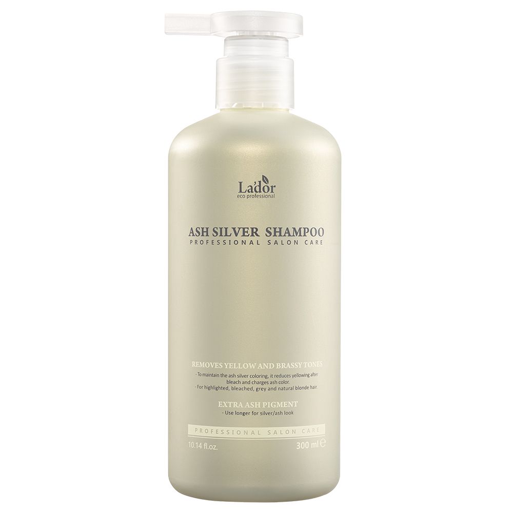 Flacon Lador Ash Silver Shampoo avec pompe, 300 ml.