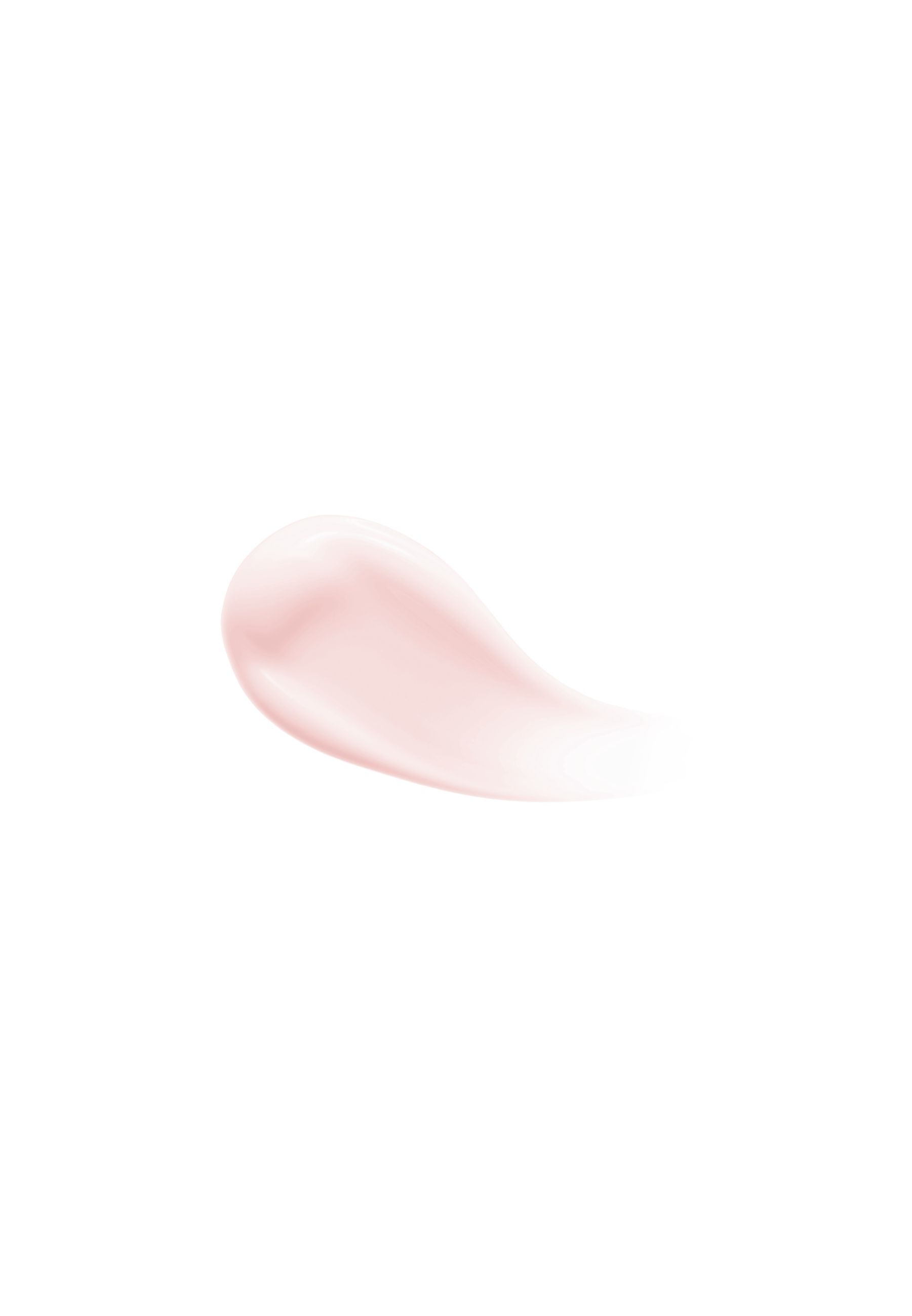 Trait de gel rose sur fond blanc. Aucune information sur le produit visible.