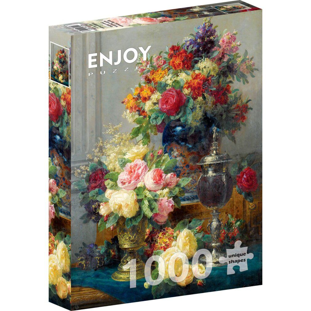 enjoy puzzle fleurs de printemps avec calice 1000 parties