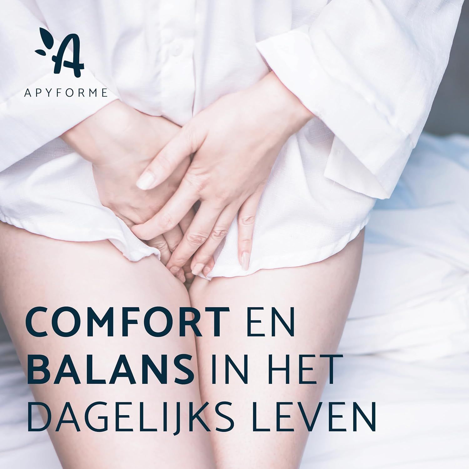 APYFORME logo met bladmotief en tekst.