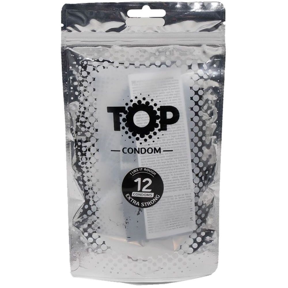 Pack de 12 préservatifs TOP, Extra Forts.