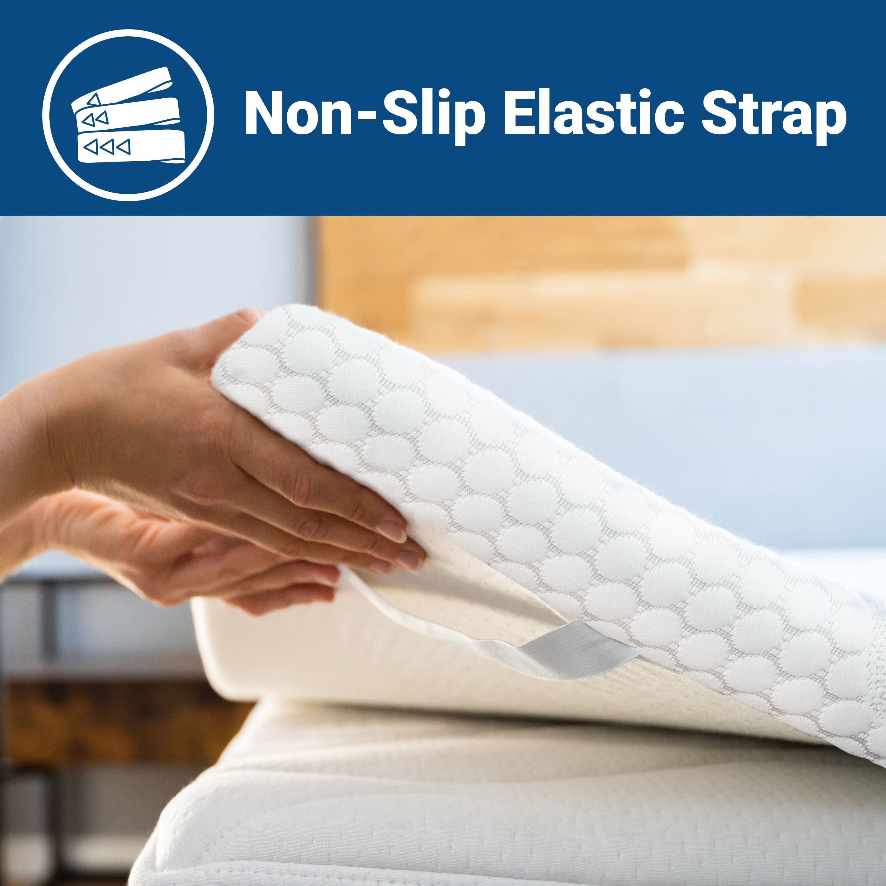 The White Stone Traagschuim topmatras 135 x 190 cm | Matras topmatras 6 cm