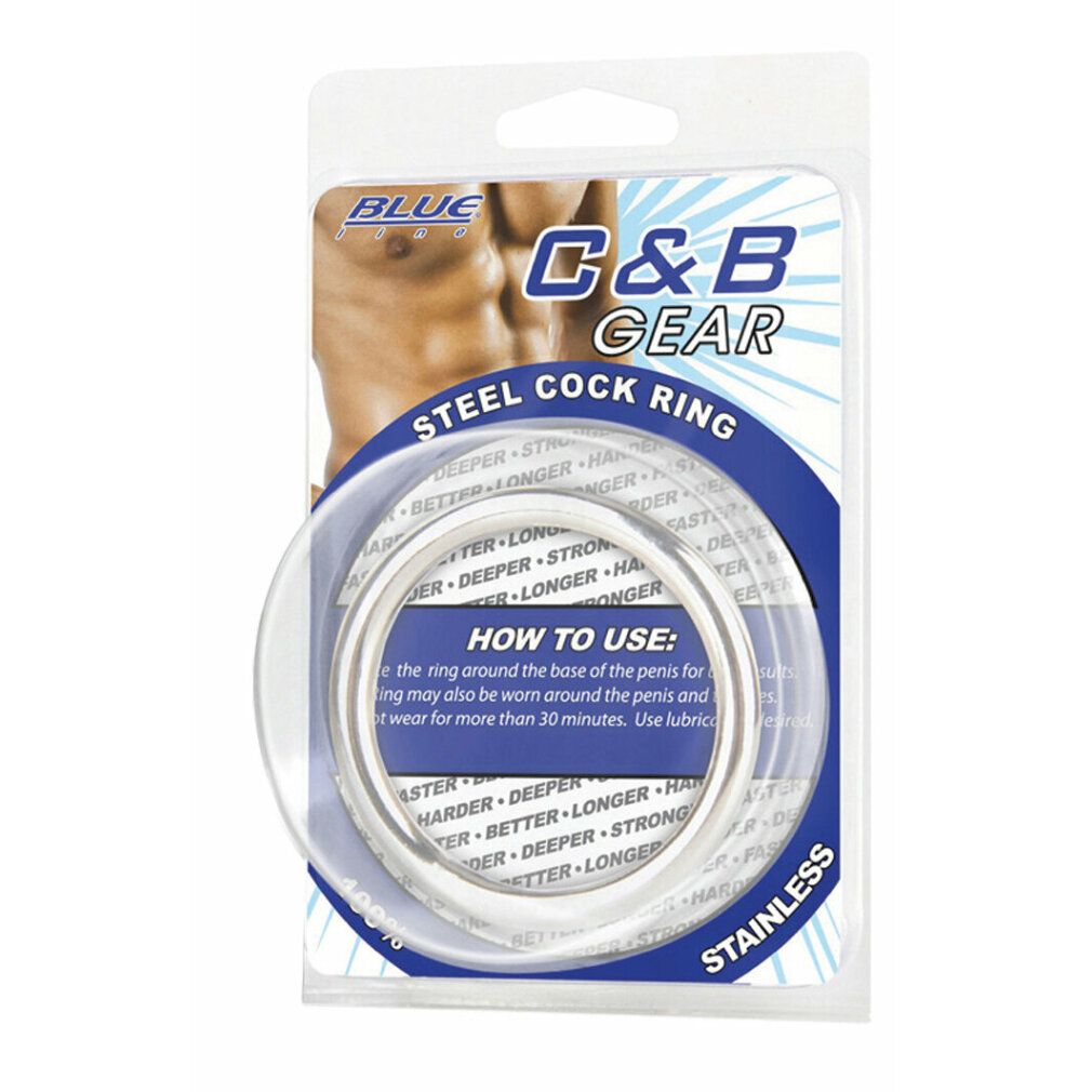 blue line c&b gear 2 Cock Ring en acier