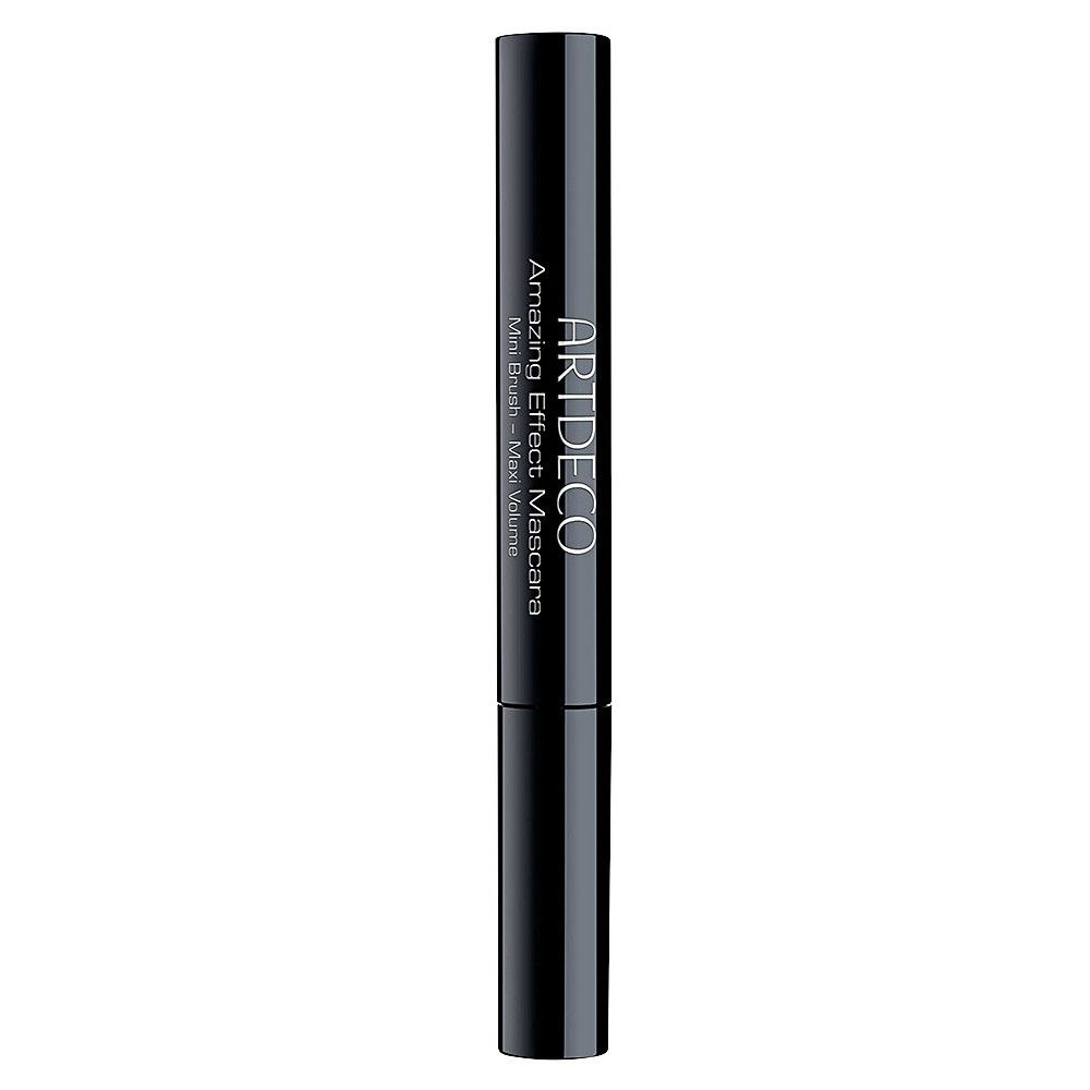 Mascara noire Artdeco. Inscription : Amazing Effect Mascara, Mini Brush - Max Volume.