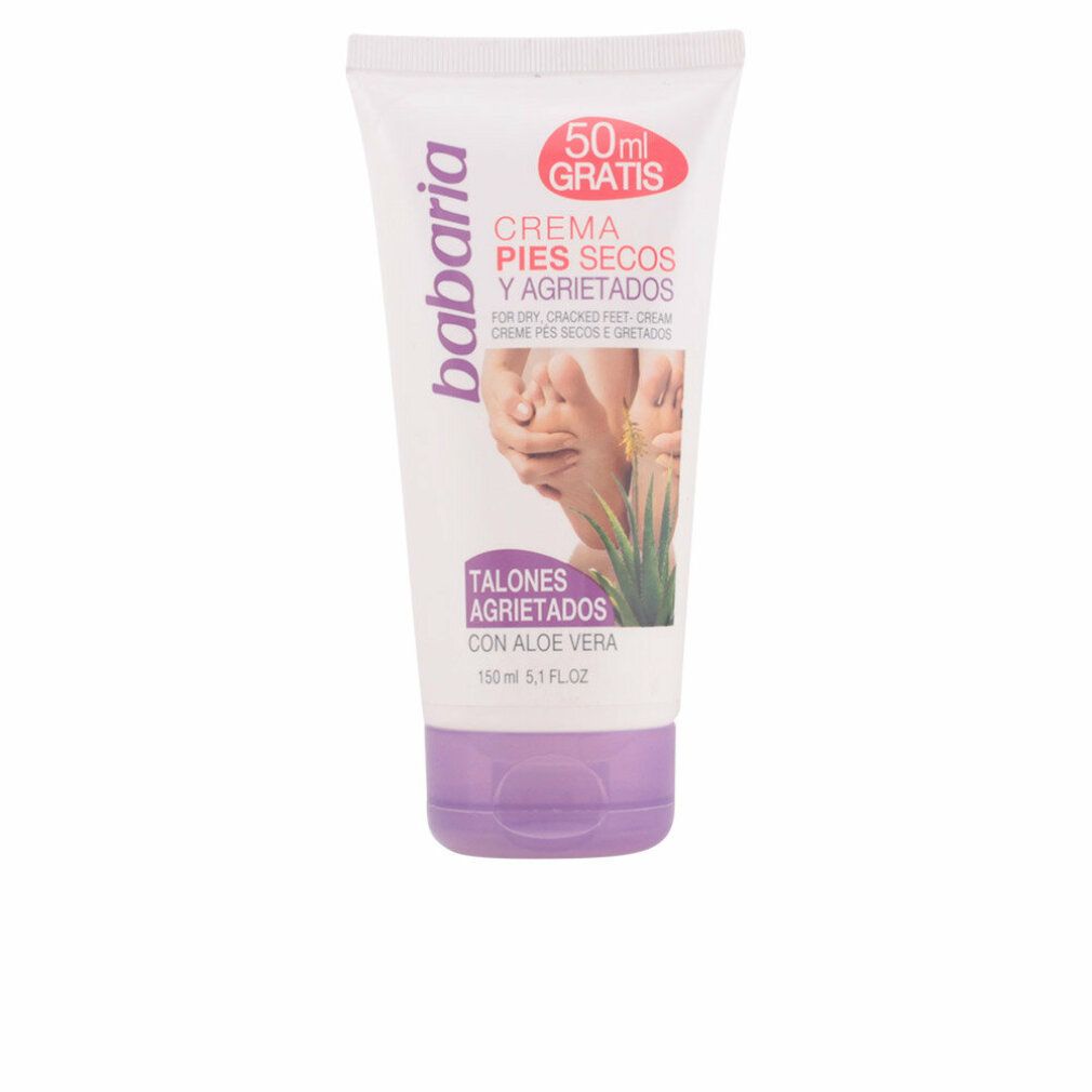 Crème pour pieds Babaria à l'aloe vera pour talons secs et craquelés, 150ml.
