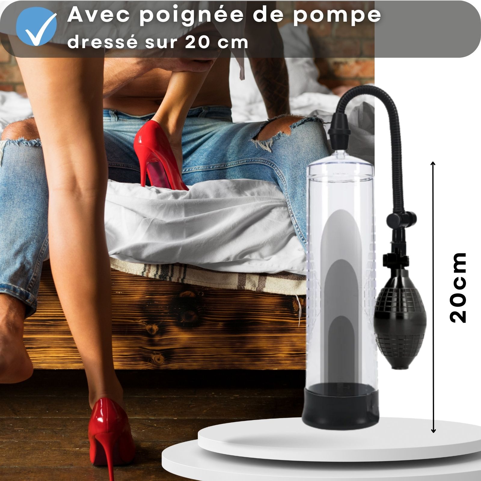 Lovelyness - Pompe à pénis avec bille - Transparente