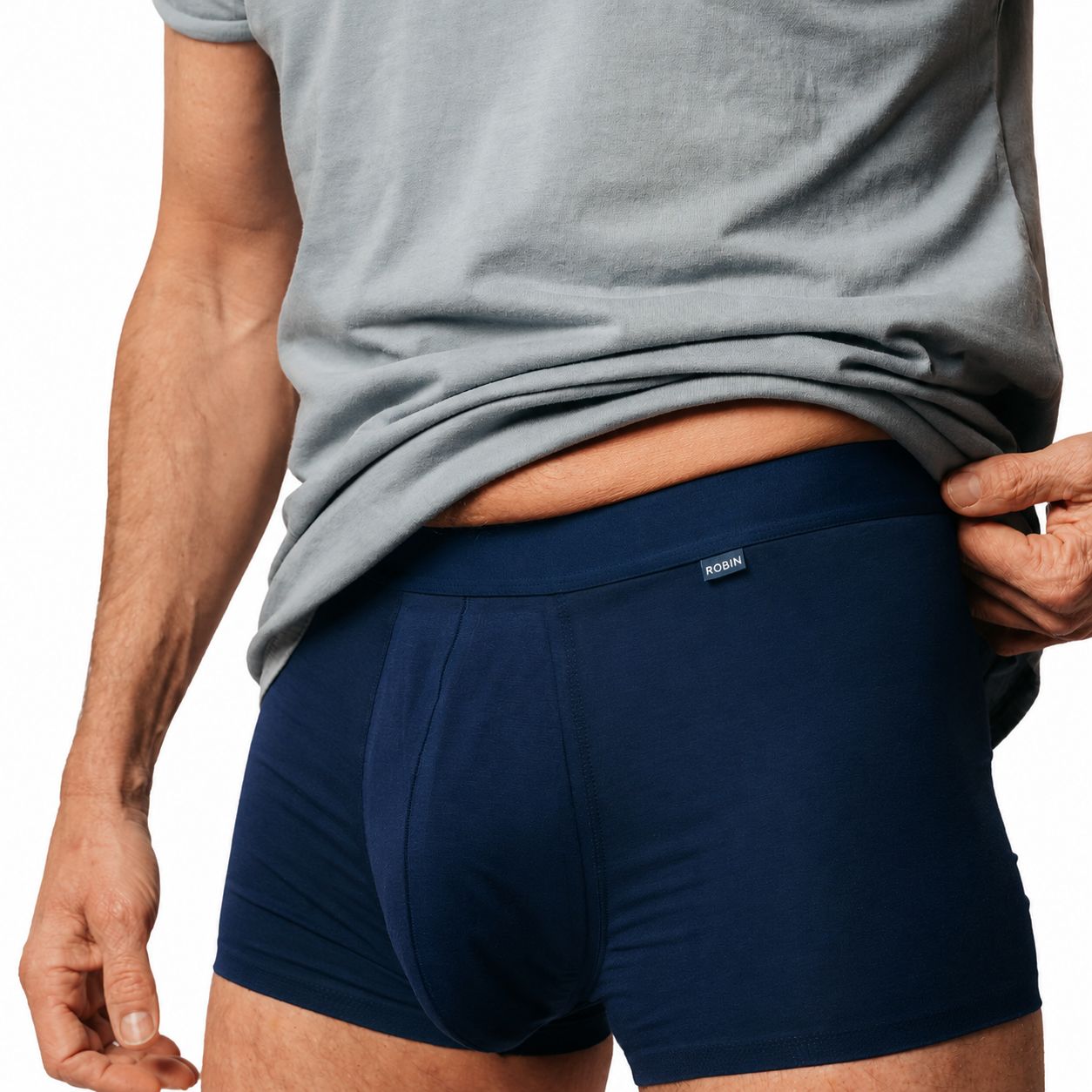 Robin Premium Wasbare Incontinentie Boxer bij Urineverlies, 3-Pack (L, Marineblauw)
