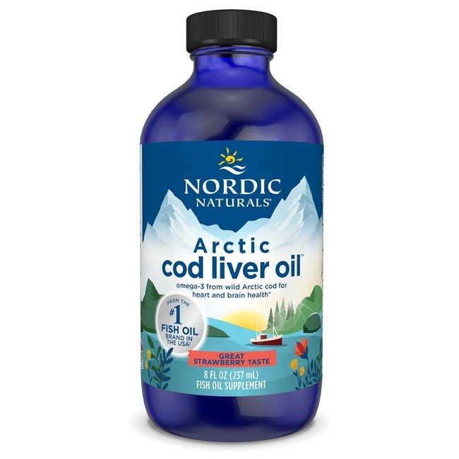 Nordic Naturals Arctische levertraan - aardbeismaak