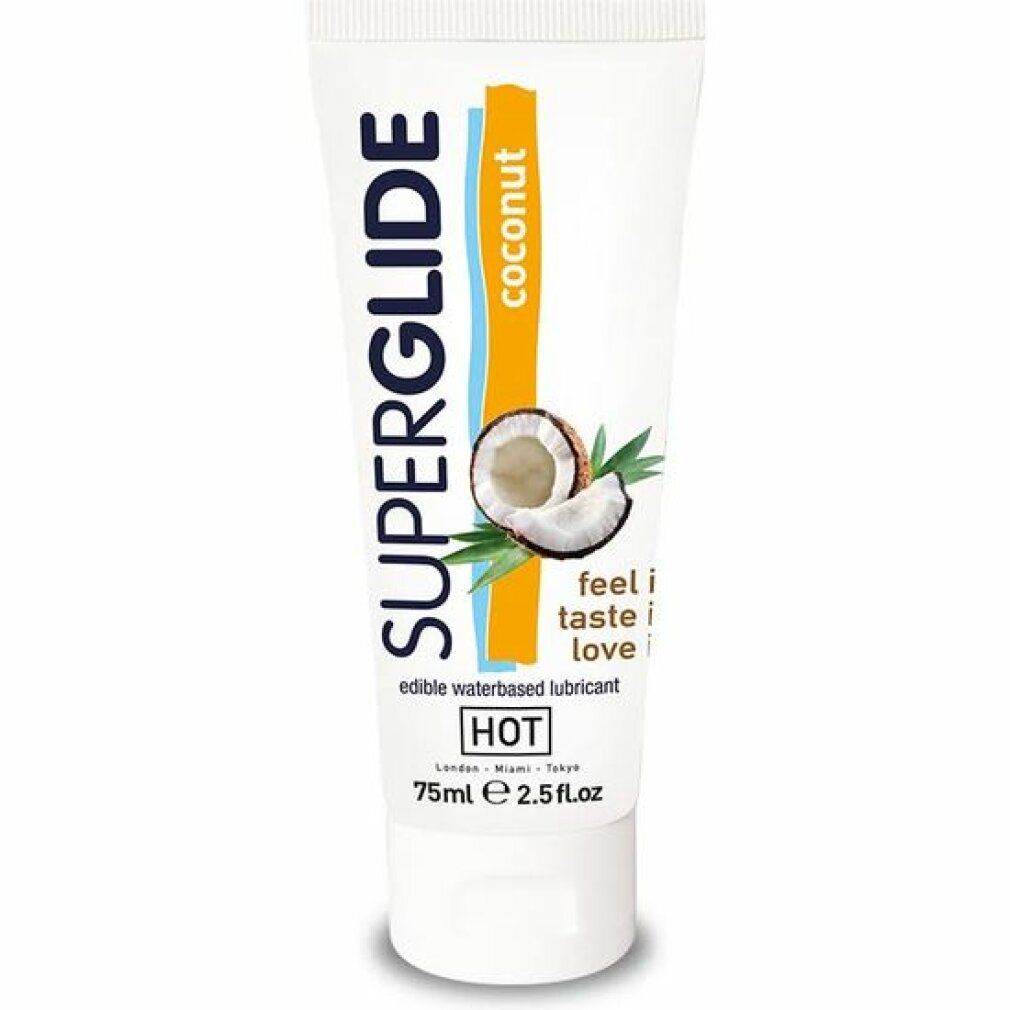 HOT Superglide Coco, lubrifiant comestible à base d'eau, 75ml.