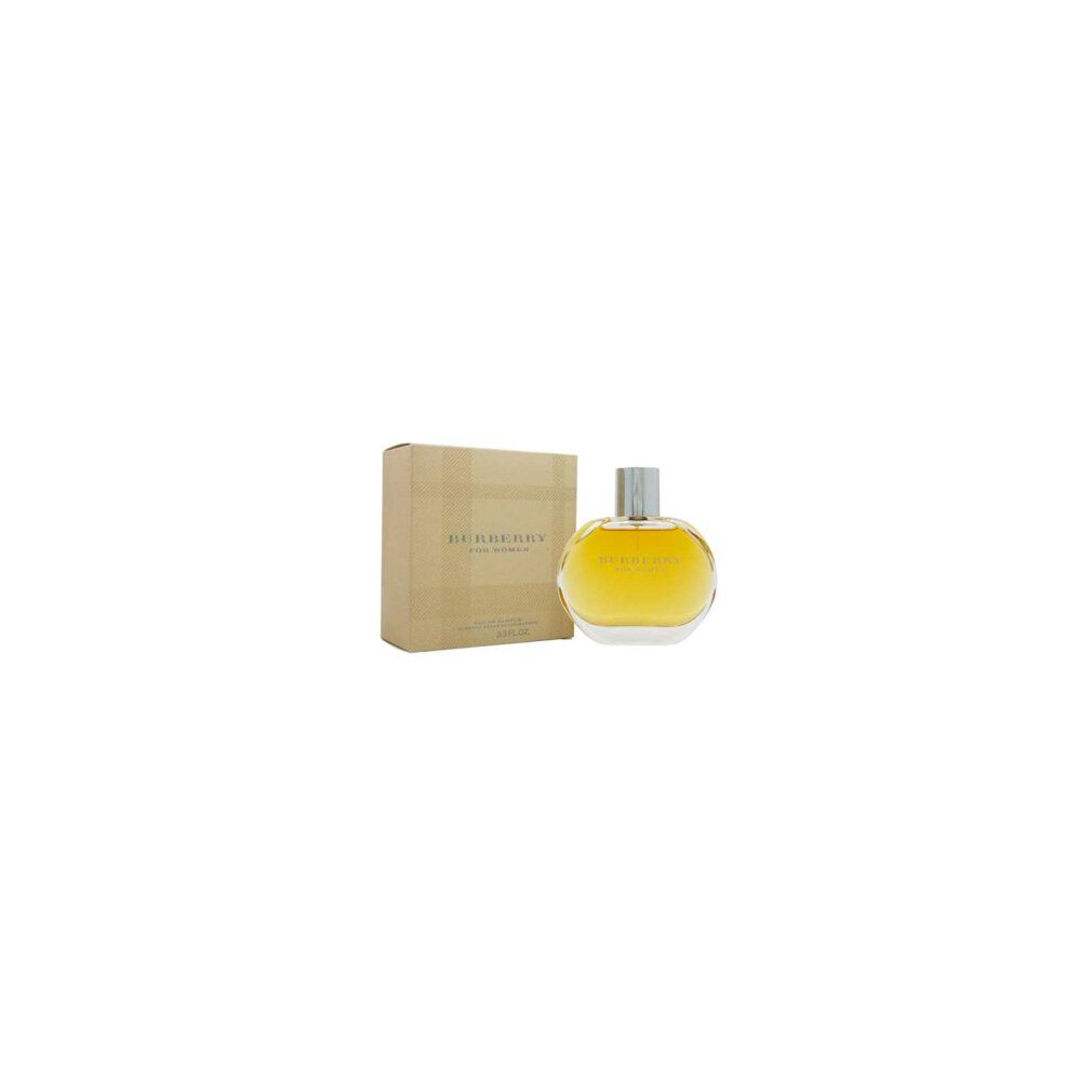Flacon et boîte Burberry for Women Eau de Parfum sur fond blanc.