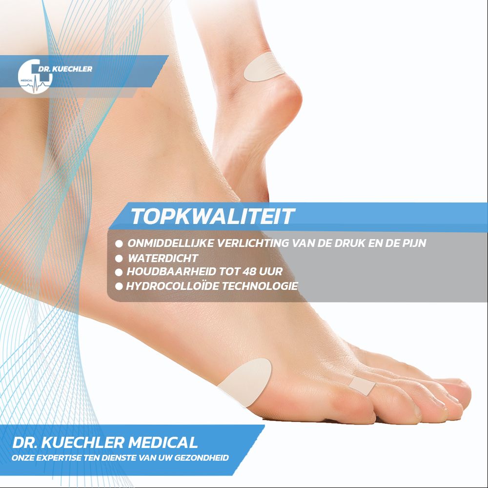 Dr. Kuechler Medical 15 stuks hydrocolloïde blarenpleisters, gemengd voordeelpakket, 3 maten