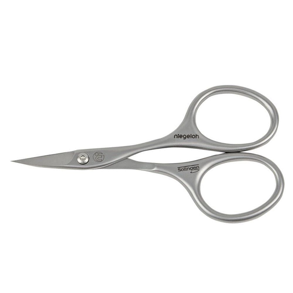 Ciseaux à cuticules en acier inoxydable. Avec poignées arrondies et pointe fine. Marque : Niegeloh Solingen.