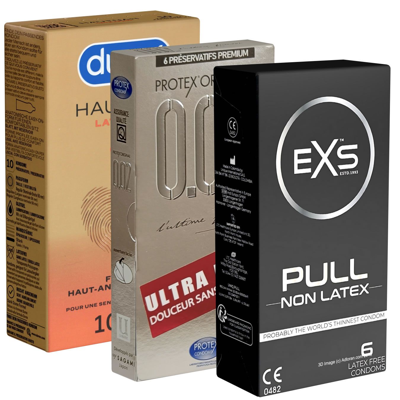 Kondomotheke® Latexvrije condooms - verpakking met 3 varianten (3F)