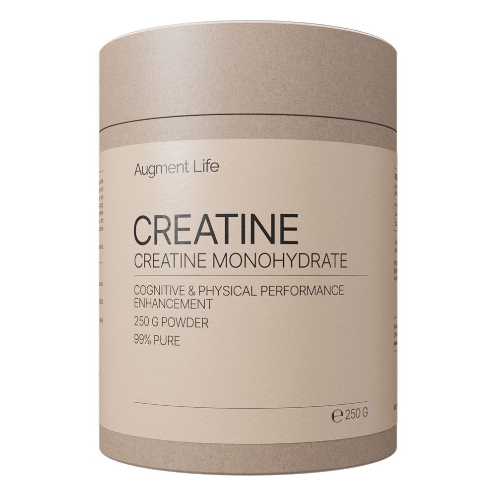 Augment Life Créatine Monohydrate Poudre, boîte 250g, 99% pure.