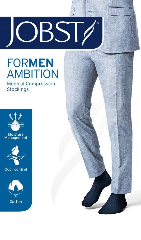 JOBST For Men Ambition Kniekous Klasse 2 AD Zwart Extra Large