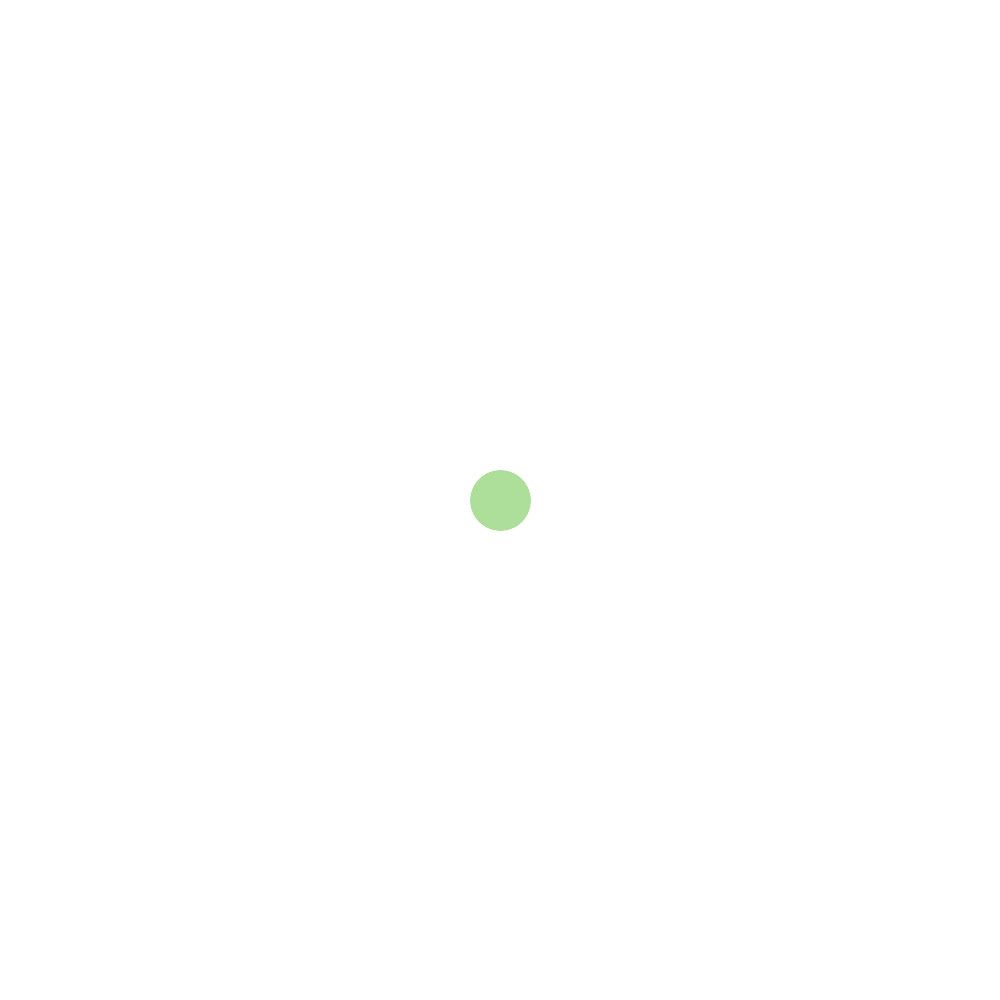 Un point vert sur fond blanc.