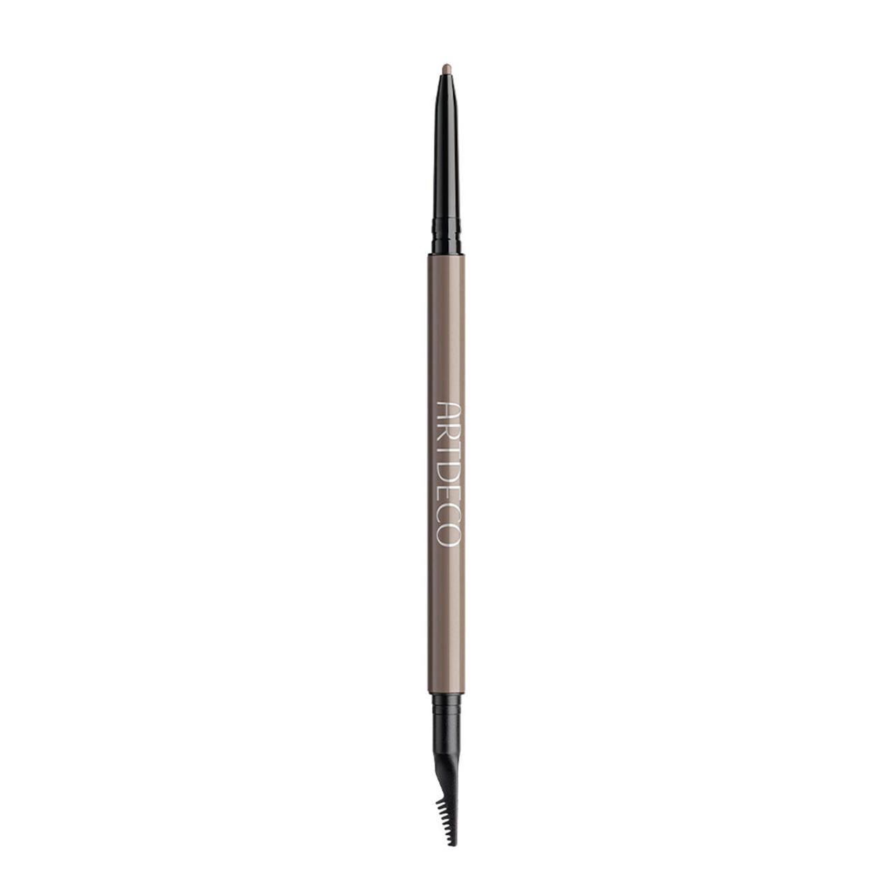 Artdeco Ultra Fine Brow Liner. Potlood met punt en borstel. Lichtbruine tint. Zwarte punt en borstel.