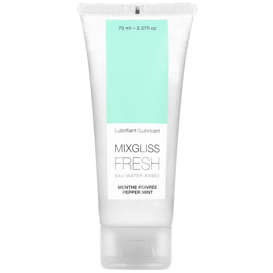 Mixgliss Fresh glijmiddel op waterbasis, pepermunt smaak, 70 ml.