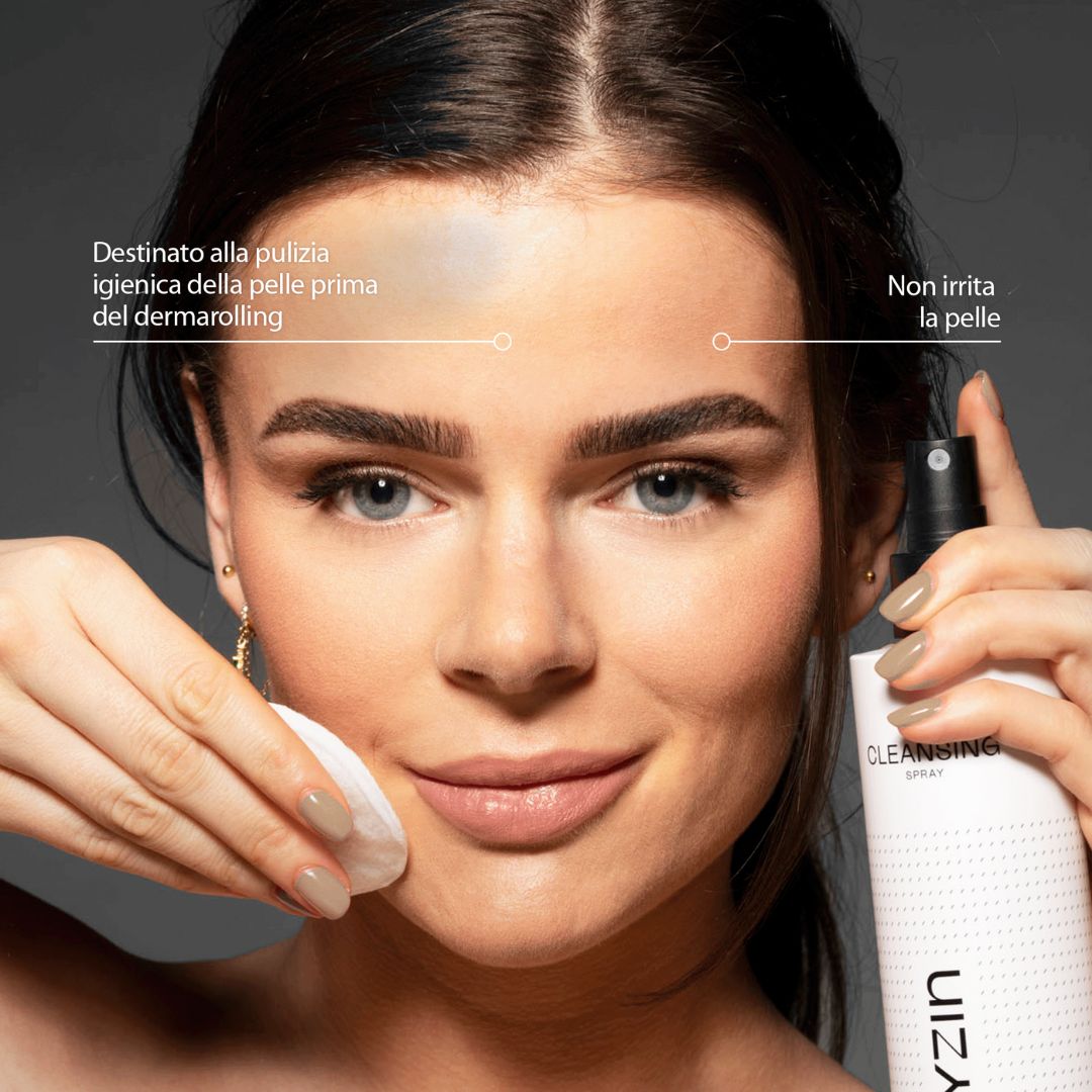 Rouleau de microneedling. Acier de haute qualité, tête de rouleau remplaçable, prise ergonomique, professionnel.