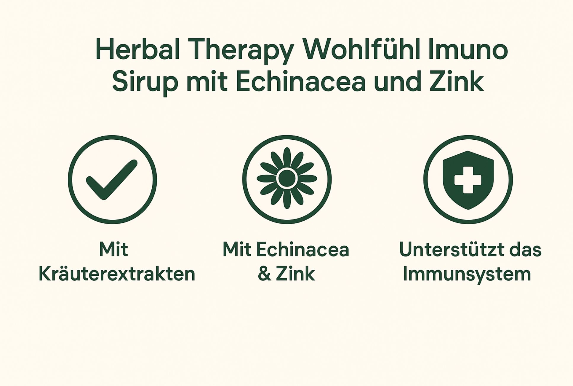 Herbal Therapy Welzijn Immuno Siroop met Echinacea en Zink