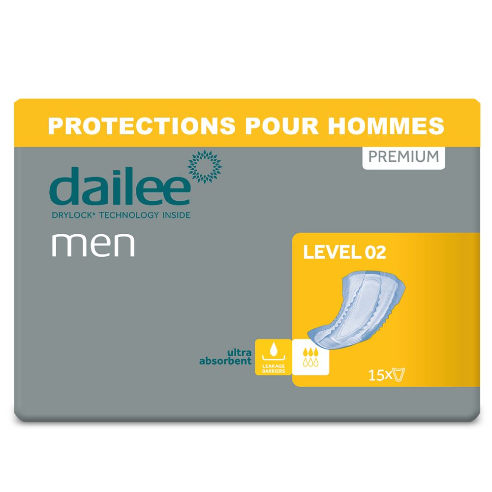 Dailee Men Niveau 2 Protections Incontinence Homme
