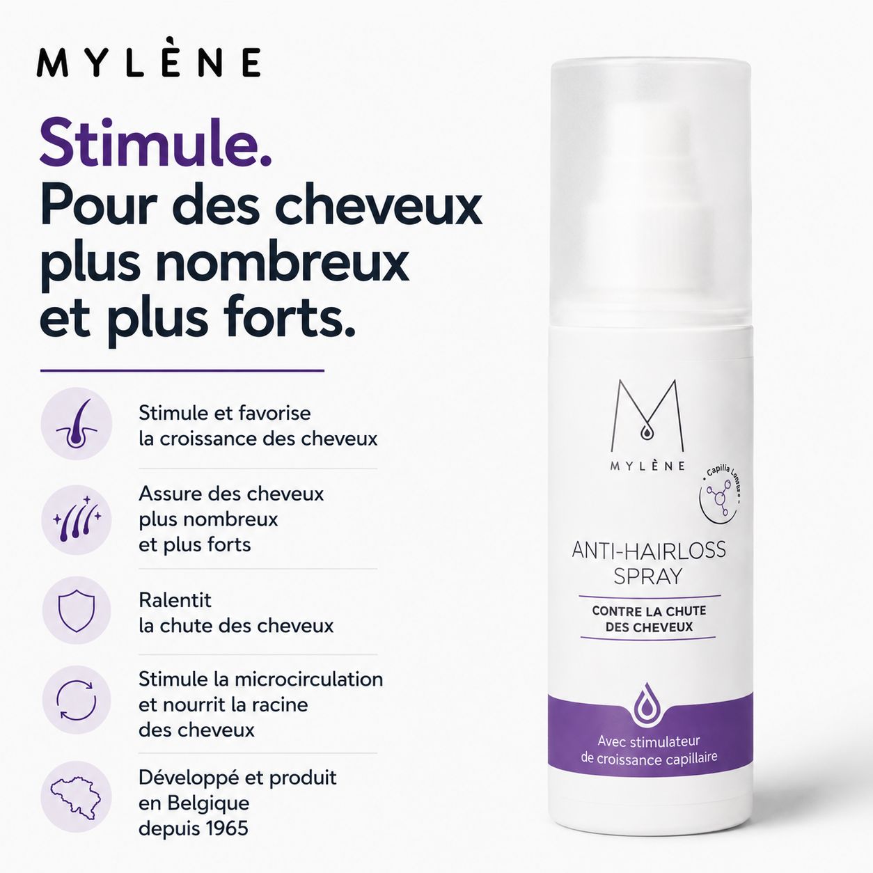Mylène Anti-Hairloss Spray | Spray contre la chute des cheveux