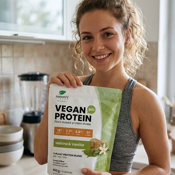 Nature's Finest Bio Vegan Protein Vanille & Matcha, poudre de protéines